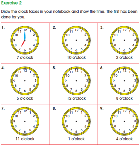 TIME - Mathematics Primary 1 (Basic One) Third Term | ClassNotes