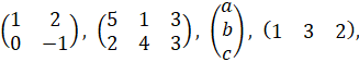 MATRICES I
