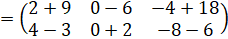 MATRICES II