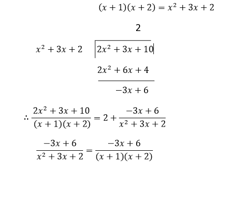 Partial Fractions